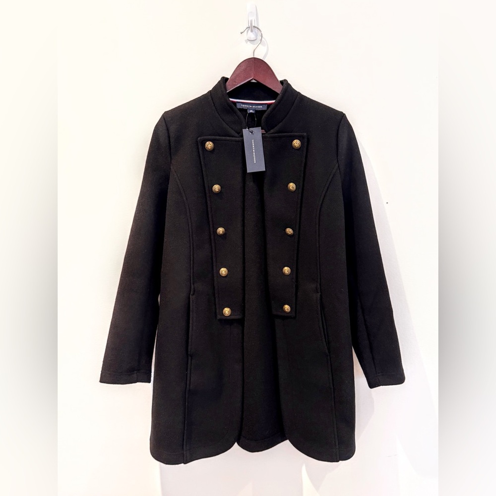 Tommy Hilfiger Black Military Chic Blazer Jacket Women’s Size Small